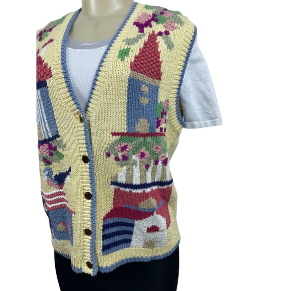 Orvis Women’s Yellow Knitted Vest Sz M - NWT - Picture 4 of 8